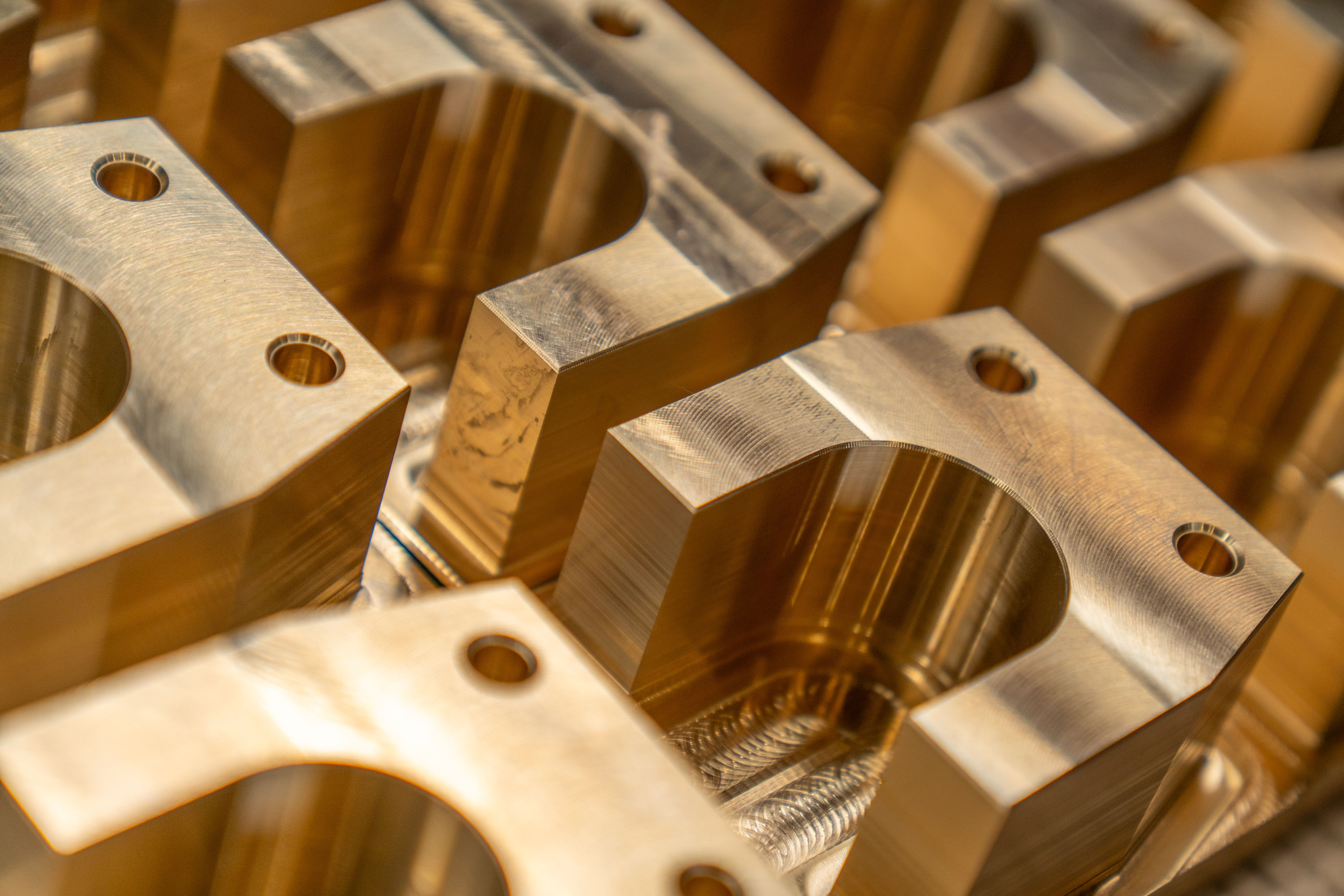 Finished precision-machined components