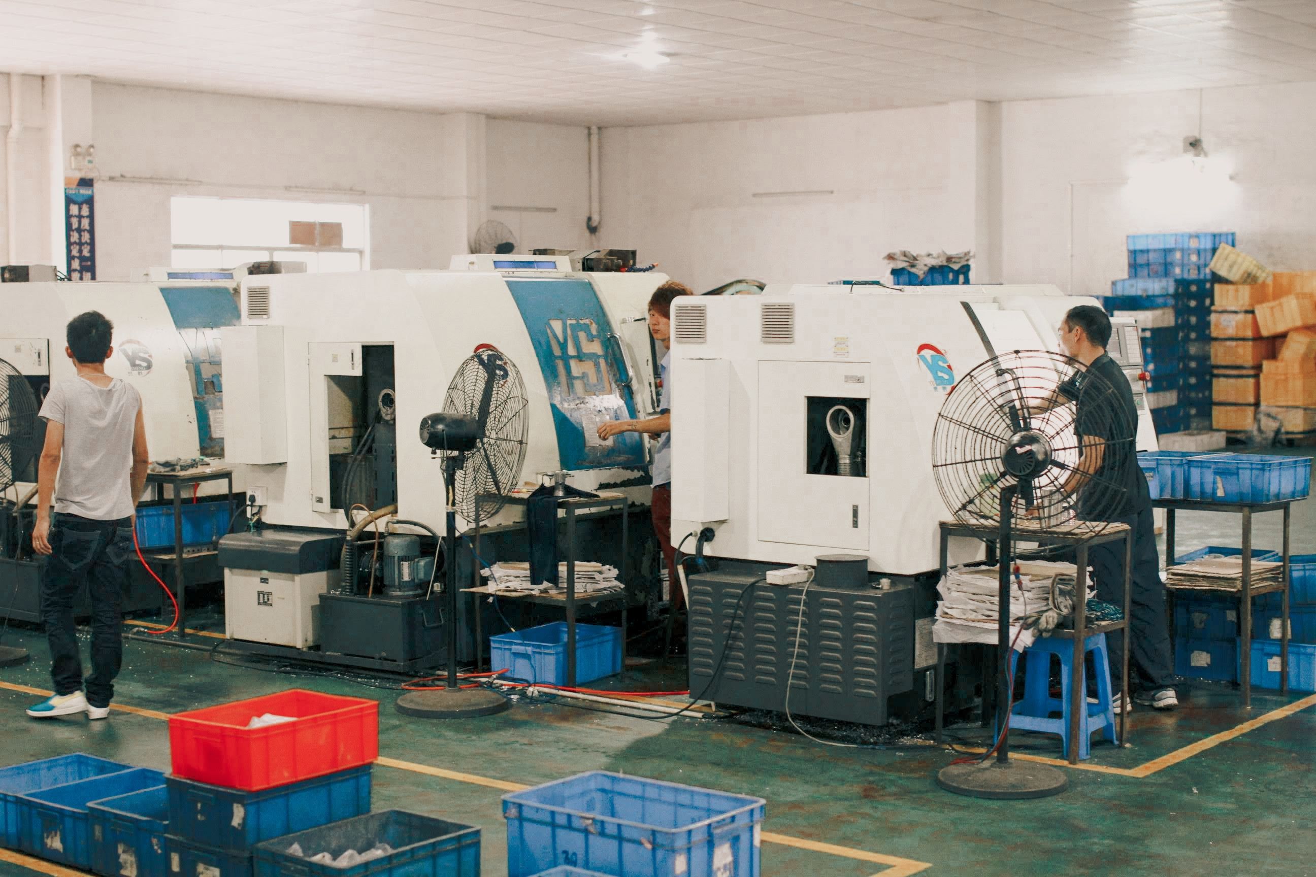 CNC milling machine running a part